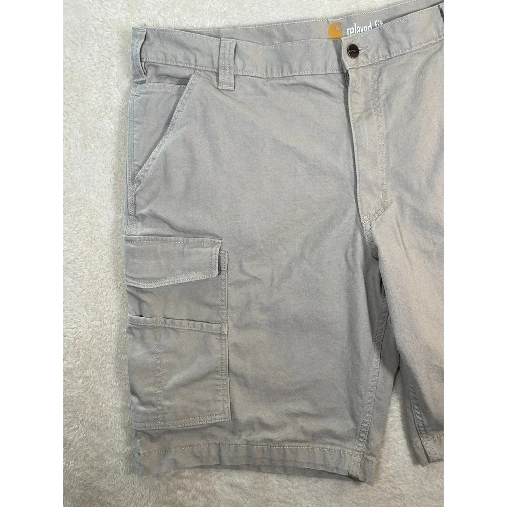 Carhartt Mens Relaxed Fit Cargo Shorts Tan Khaki Cotton Stretch SZ 40